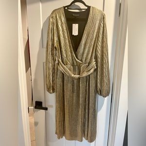 Gold shimmer dress